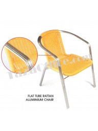 Rattan Aluminium Chair (Flat Tube)